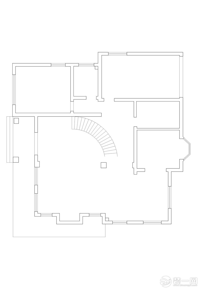 【红蚂蚁装饰】常熟江南府+新中式+户型图  别墅半包55万