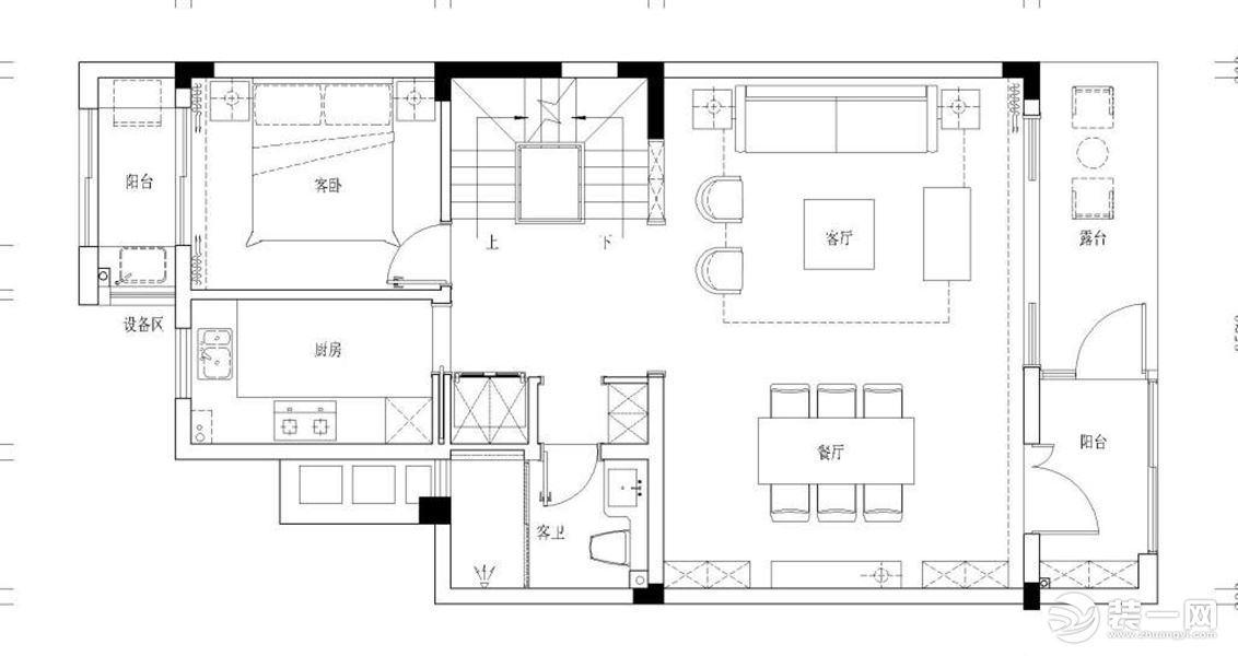 【紅螞蟻裝飾】建發(fā)獨(dú)墅灣+新中式+戶型圖  下疊全包76萬(wàn)