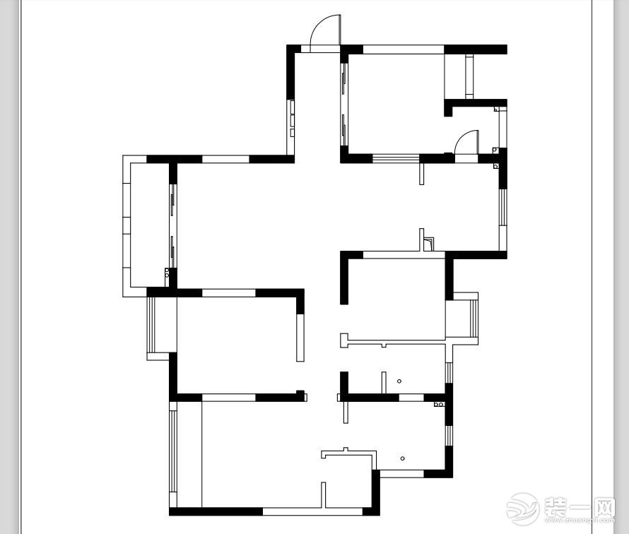 【紅螞蟻裝飾】清風(fēng)華苑+新中式+戶型圖  四室兩廳全包30萬