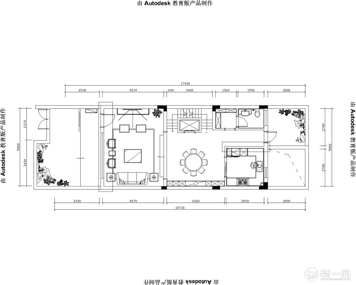 【紅螞蟻裝飾】北園府270㎡五層+簡美+戶型圖  別墅全包120萬