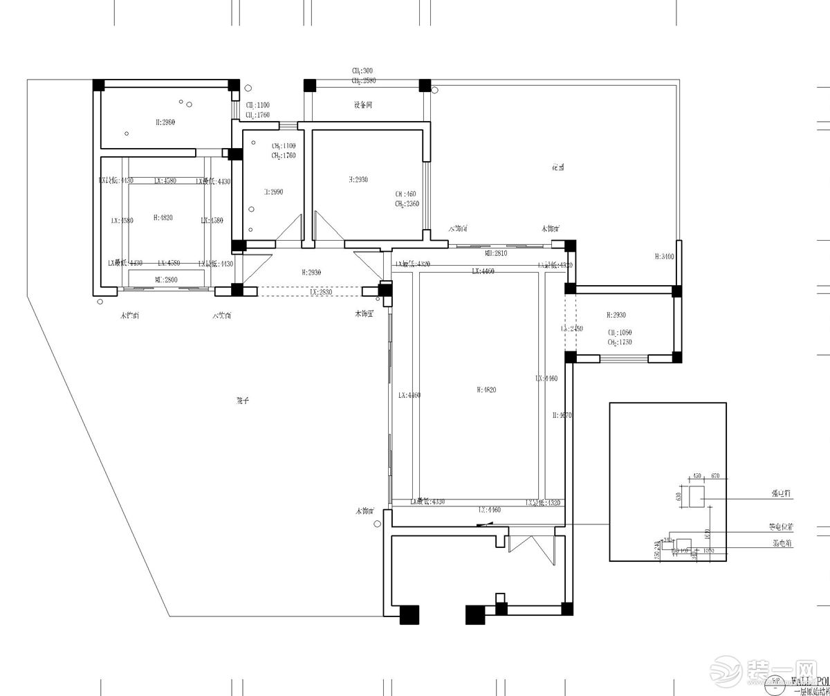 【红蚂蚁装饰】十里江南200㎡+现代+户型图  复式全包38万