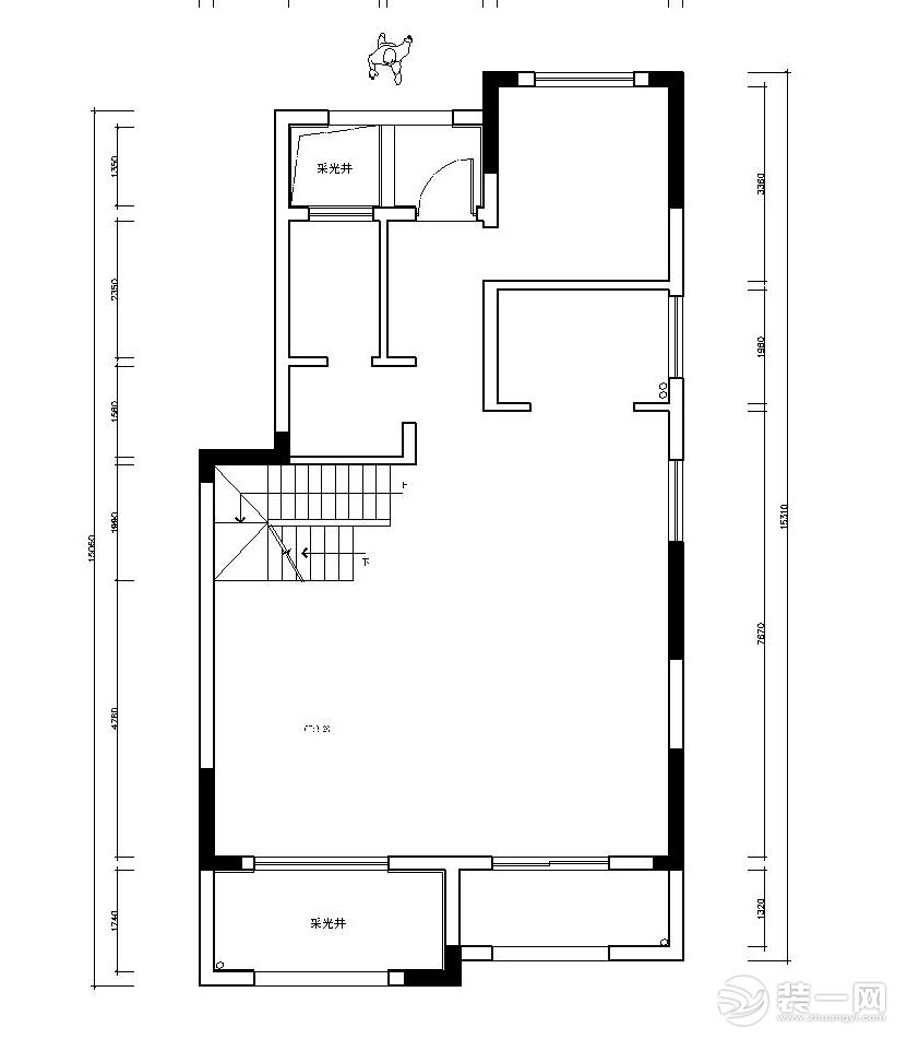 【红蚂蚁装饰】盛泽御园300㎡+现代+户型图  别墅全包85万