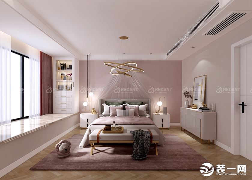 【红蚂蚁装饰】独墅湾+现代风格+卧室 复式 200平60万全包