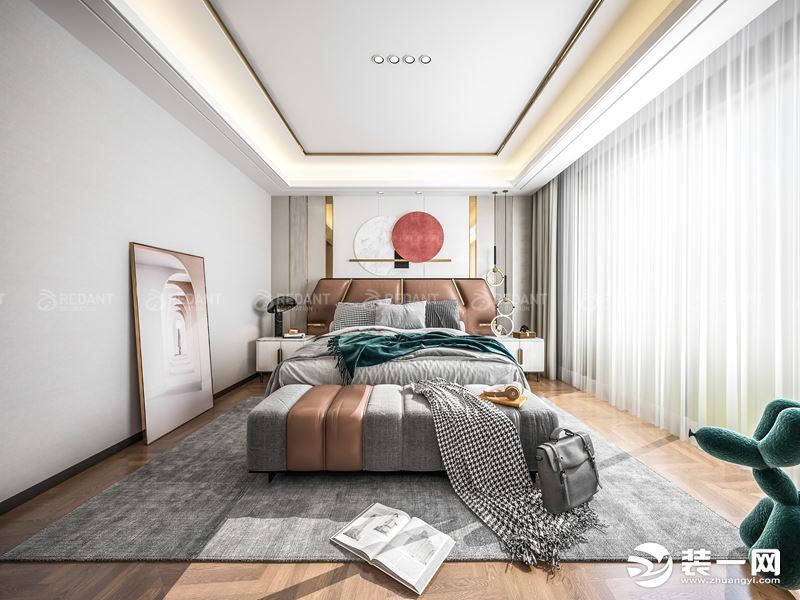 【红蚂蚁装饰】阿卡迪亚+现代轻奢风格+卧室 别墅 300平90万全包