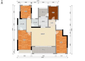 【红蚂蚁装饰】建发泱誉190㎡+现代+户型图  复式全包46万