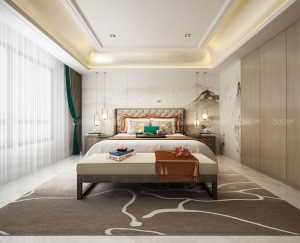 【红蚂蚁装饰】金鸡湖花园150㎡+现代+卧室  四室两厅全包32万