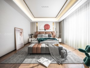 【红蚂蚁装饰】阿卡迪亚+现代轻奢风格+卧室 别墅 300平90万全包