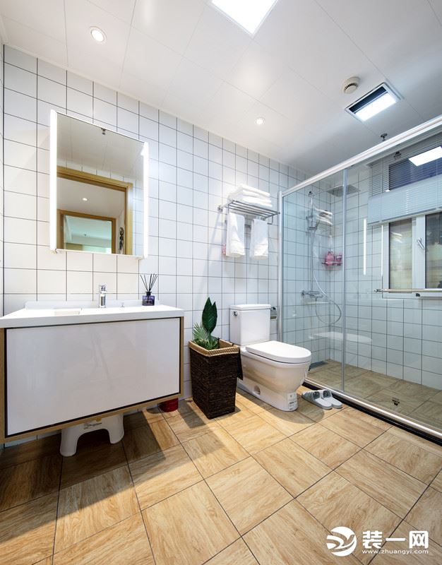 89m²北欧风格样板间一居室——洗手间