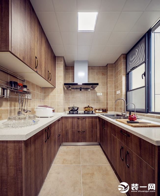 福星惠誉星华府128m²美式风格三居室——厨房