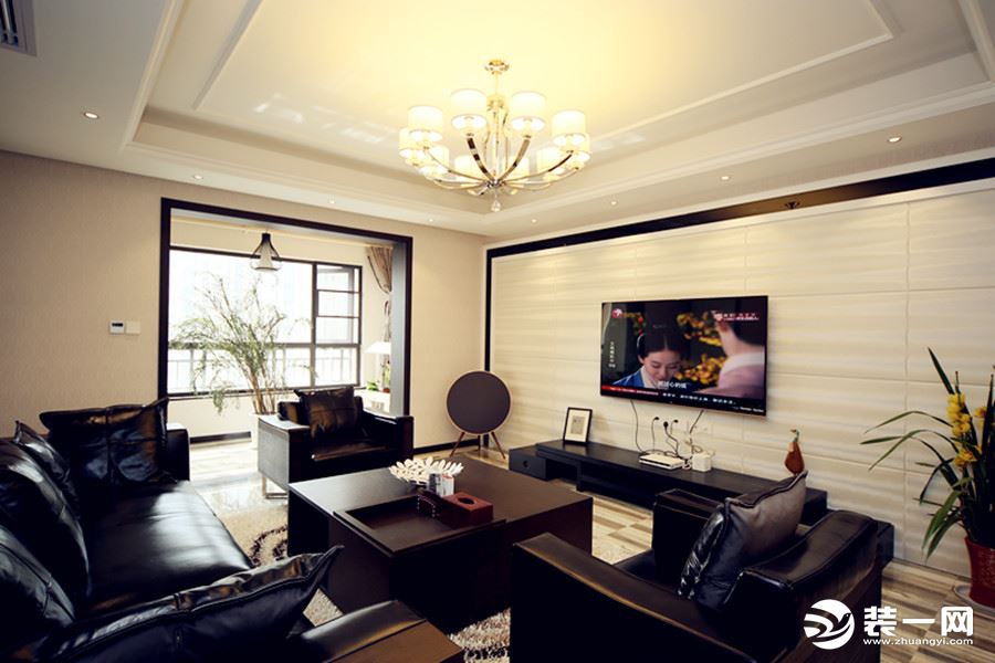 汉口城市广场81m2现代简约二居室——客厅