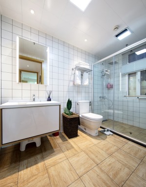 89m²北欧风格样板间一居室——洗手间