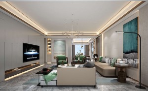 香山美墅170m²-现代轻奢风格设计-高端装修效果图展示