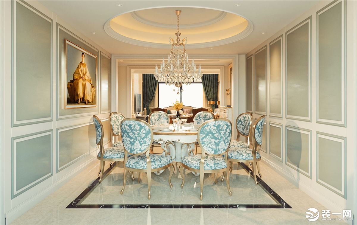 古典欧式风格别墅装修最大的特点是在造型上极其讲究，给人的感觉端庄典雅、高贵华丽，具有浓厚的文化气息。