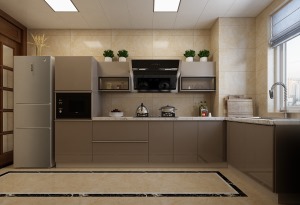 厨房用色，温馨舒适，实用大方。