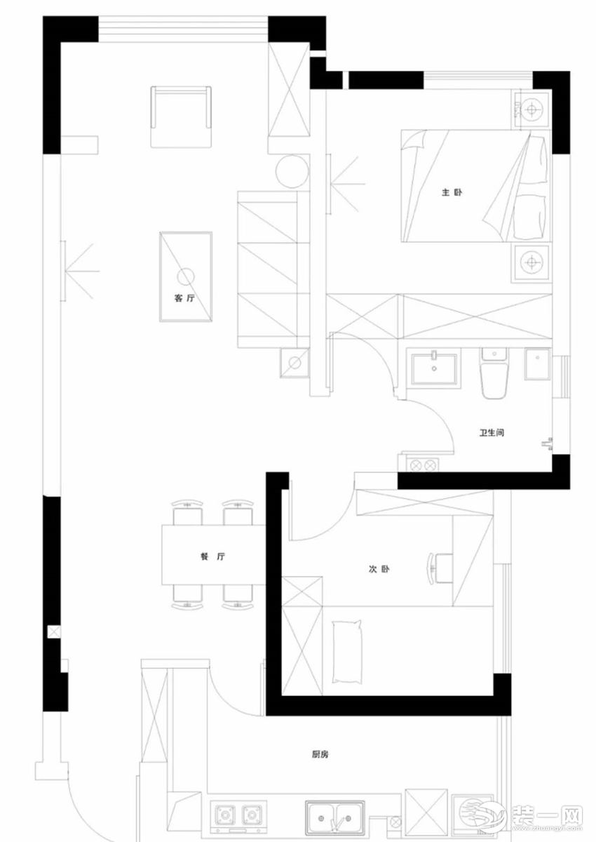 北京鑫怡家装饰美式风格效果图