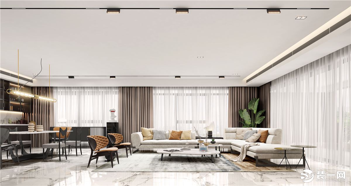 佰利设计丨新天鹅湖二期300㎡私宅，优雅与精致体现高级品位