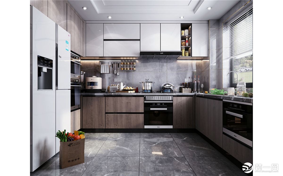 厨房装修还是以实用性为主，设计风格偏向于现代，动线设计合理，光线合理。