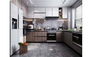厨房装修还是以实用性为主，设计风格偏向于现代，动线设计合理，光线合理。
