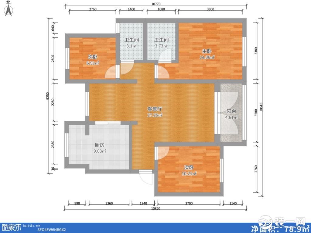 戶型圖，支持全屋三維立體漫游展示