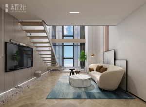 志竹设计 | 盐城凤凰汇80㎡独居LOFT，观影、办公、居住全都有！