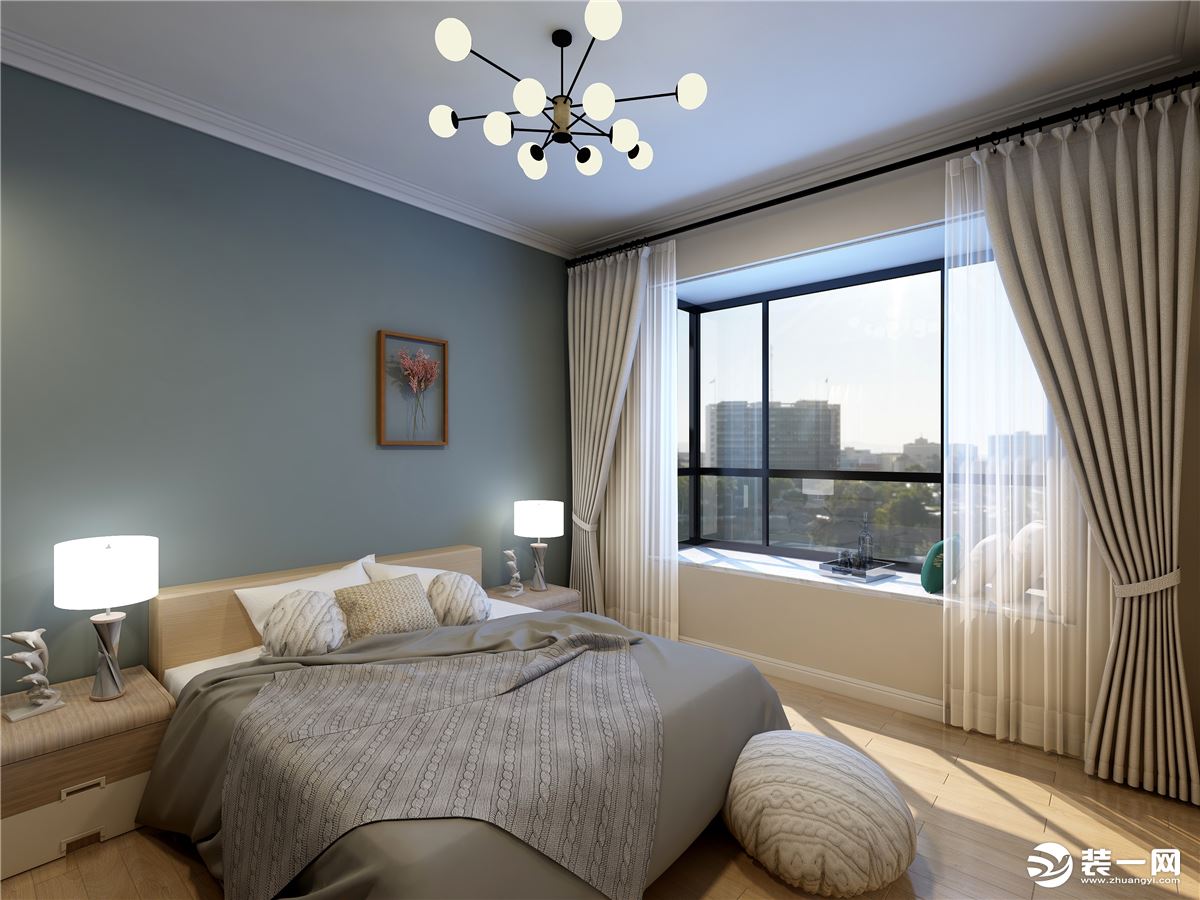 玉门河G区137平米现代轻奢装修效果图——卧室