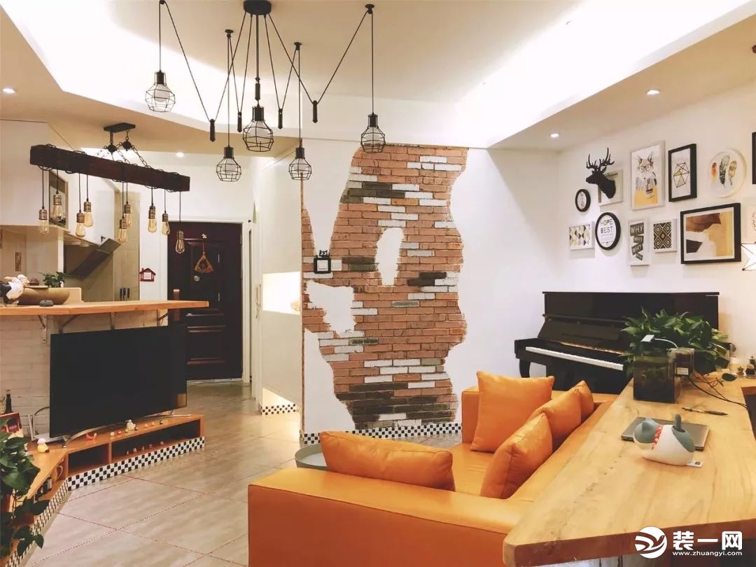福州52平单身公寓北欧风格装修效果图