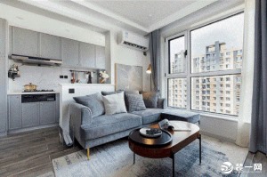 上海东港公寓75平北欧风格装修效果图