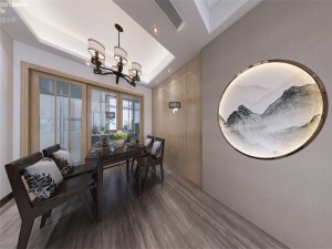 上海东方城市豪庭新中式风格装修效果图