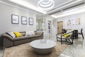 太康银成国际120平三居室现代简约风格效果图