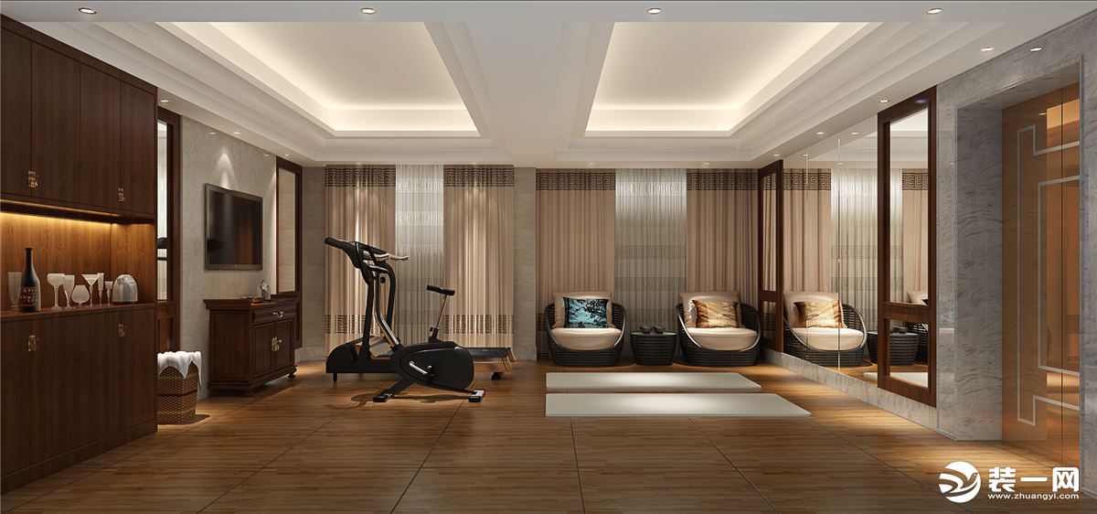 健身房 空间内可安放闲适的身心，舒缓压力。