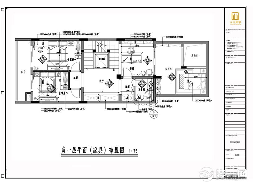 家具布置图负一层