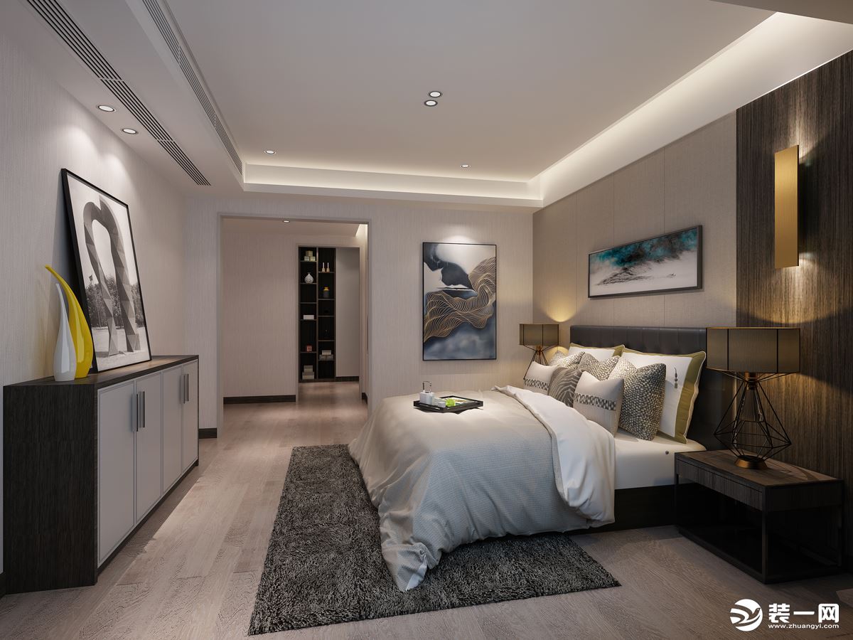 主人房 让整个卧室充斥着悠闲的氛围能带来良好的睡眠质量。