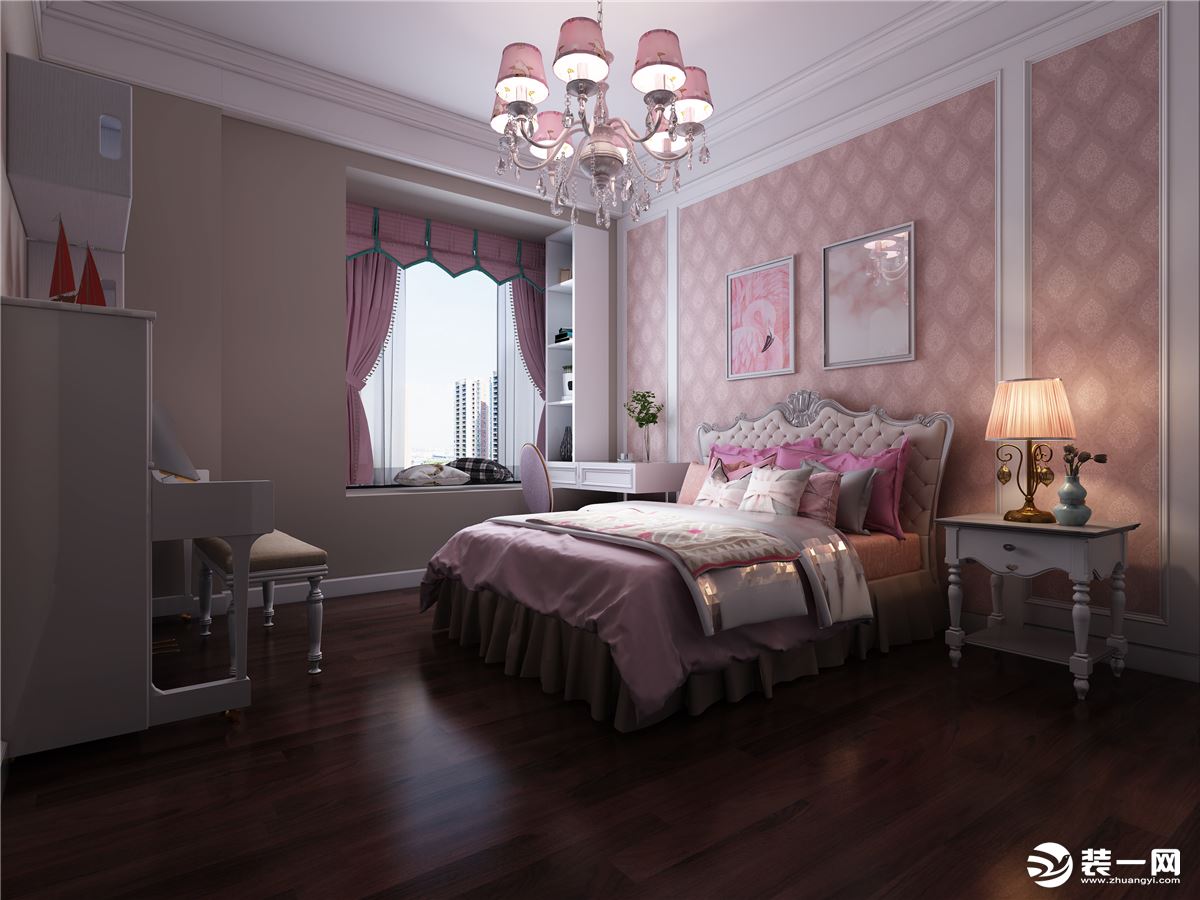 小公主的专属卧室，甜蜜又温馨 - 美范儿设计效果图 - 每平每屋·设计家