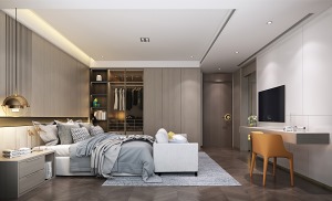 大儿子房 原木色系搭配白色系，营造轻松舒适的空间氛围。