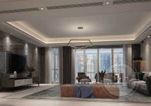 客厅宽敞简约设计为主，让整体空间有较大采光面，简约通透。