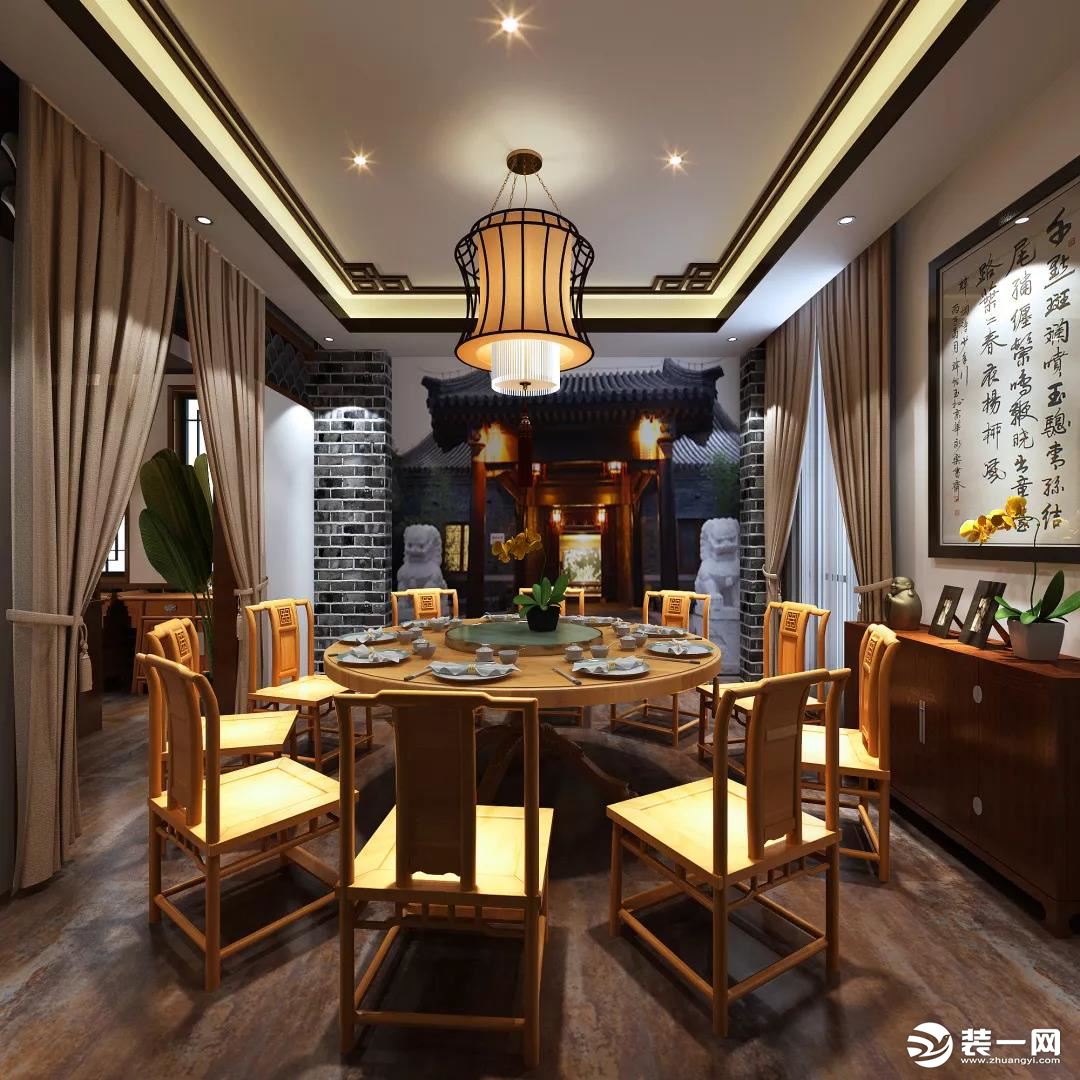 整体风格设计充满了中式意蕴，旨在让顾客享受沉稳的空间环境，领略中国文化的博大精深。
