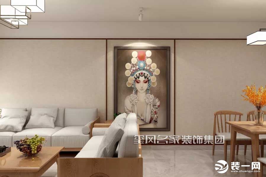 中式风格--客厅