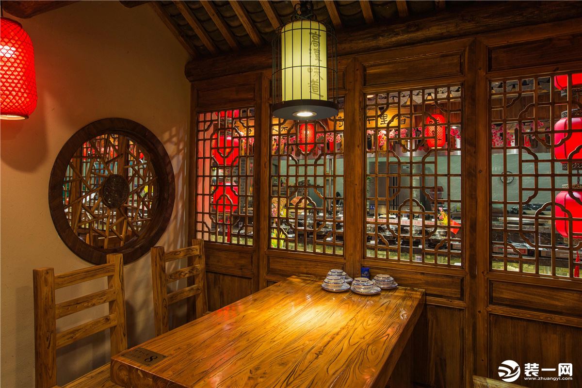南京高淳味道中式风格中餐厅装修效果图