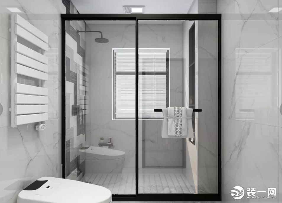 空间规整，动线流畅，使用方便，透明的淋浴隔断，不仅能防水，还可以让卫生拥有更好的光线，更通透，