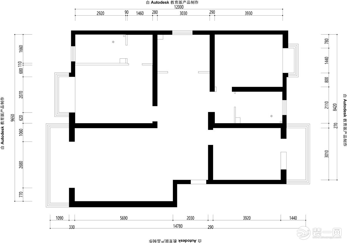 【优品装饰】通州新潮家园132平现代轻奢风格三居室