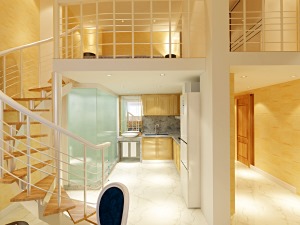 英倫尚城#E5閣樓簡約風格復式樓梯