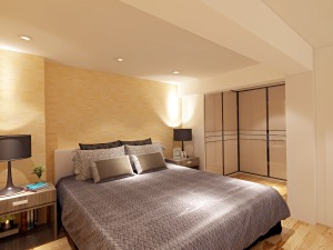 英伦尚城#E5阁楼简约风格复式卧室