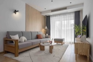 北欧风情家具与藤编家具结合，为空间植入更多自然气息，精致轻巧的外观造型，简单实用又提供了更灵活的空间