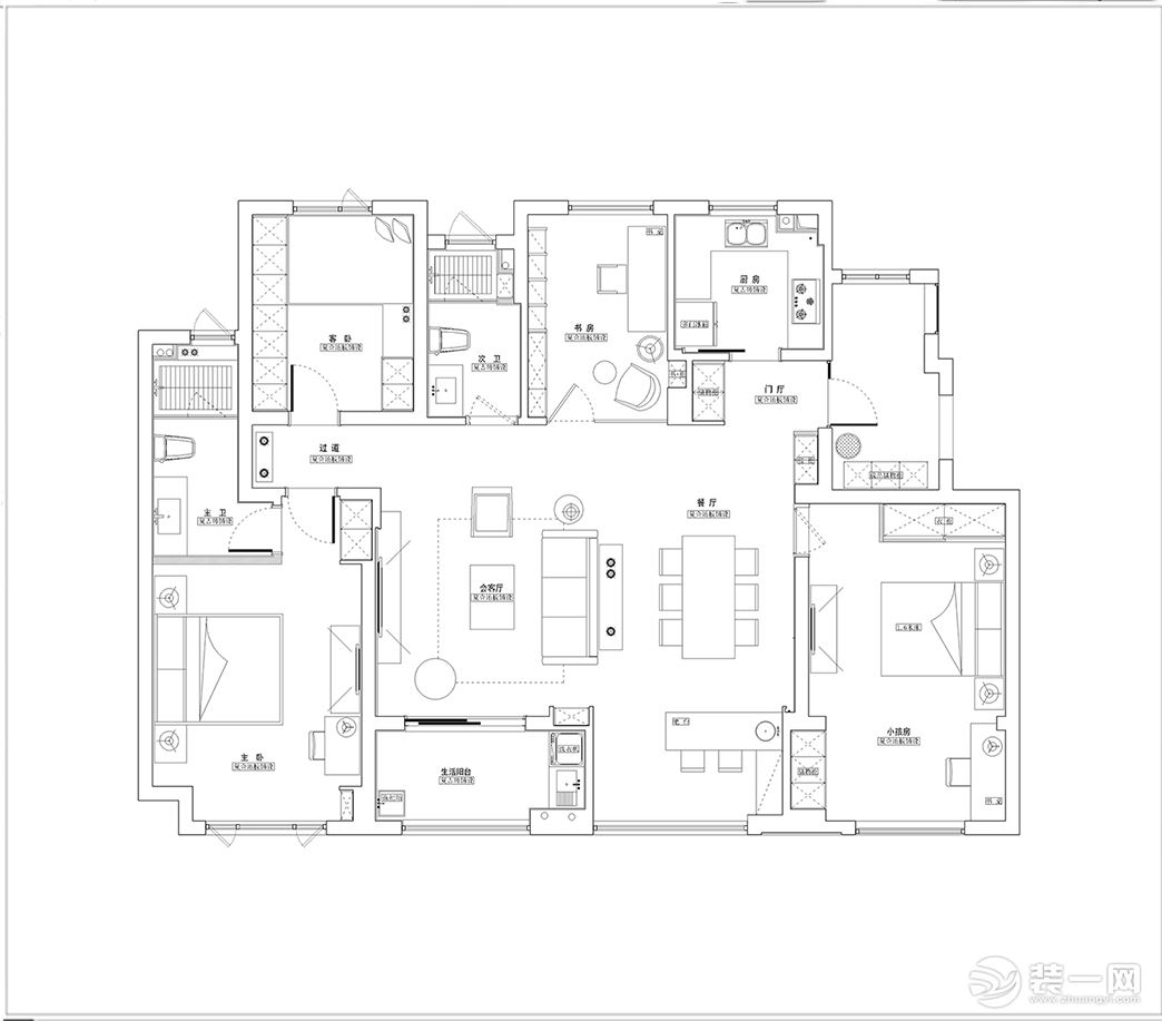 软装方案（全屋定制、配套灯饰、墙布、全屋家具、窗帘布艺、花艺绿植、饰品挂画）