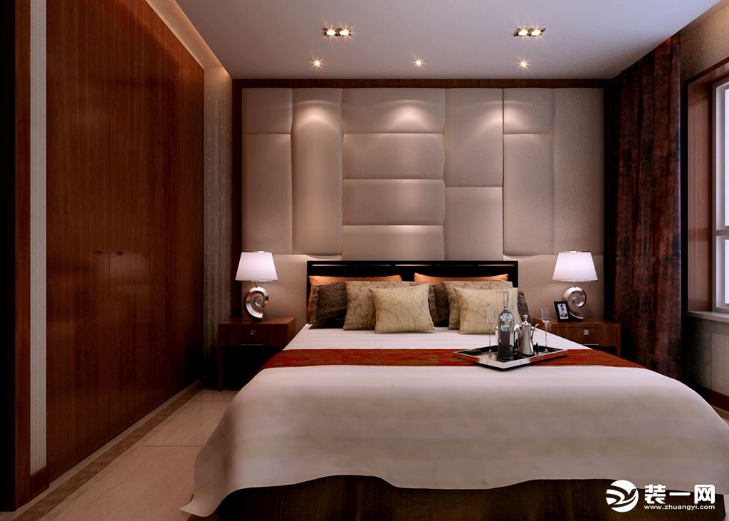卧室-新中式风格-装修效果图