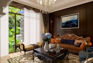 客厅-欧式古典风格-装修效果图