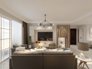 欧式风格的家居宜选用现代感强烈的家具组合，特点是简单、抽象、明快、现代感强，组合家具的颜色选用白色或