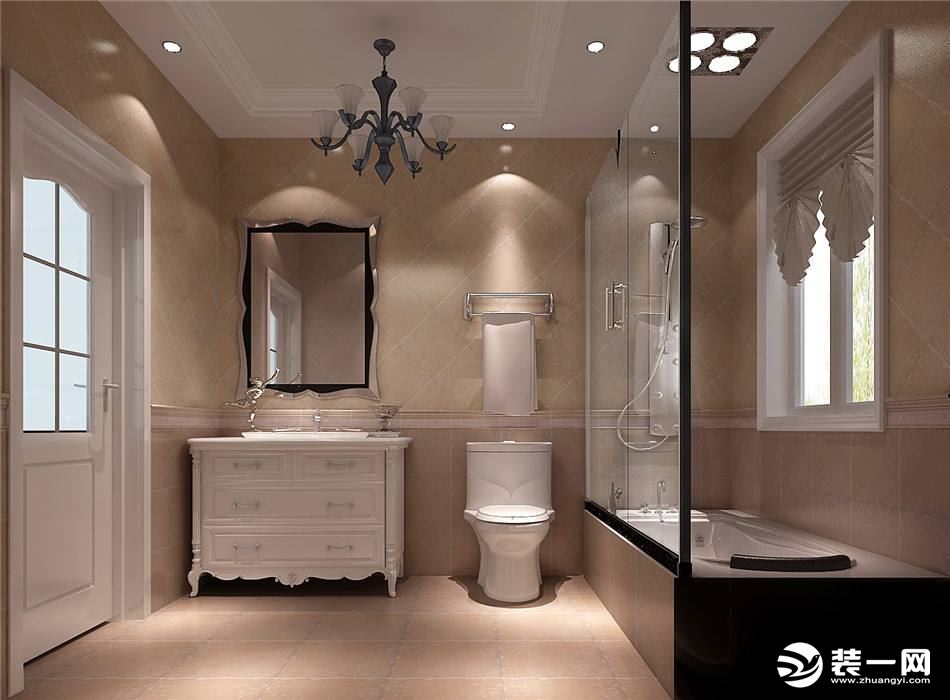 卫浴间把卫生间和淋浴的地方隔开，使用起来更方便