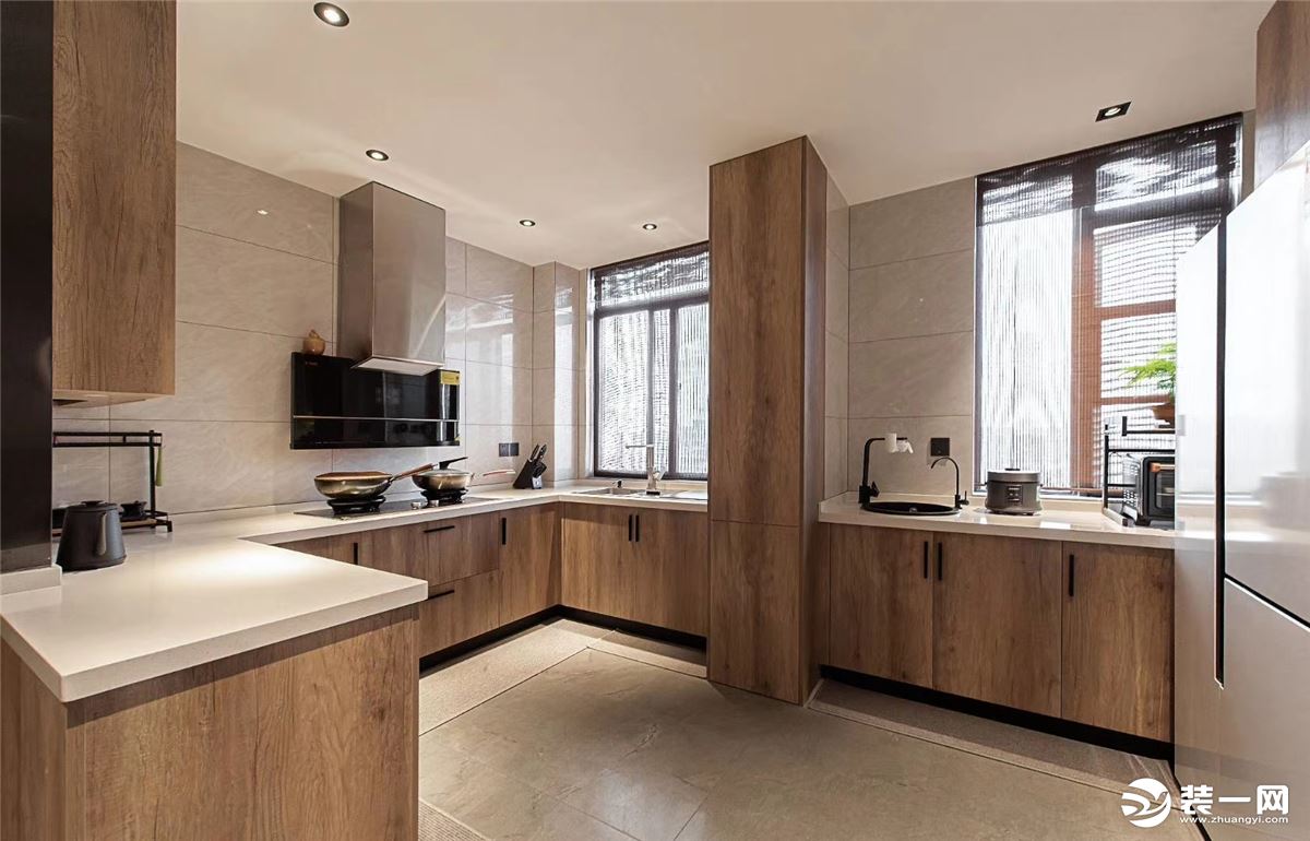 129平米复式中式风格装修案例厨房