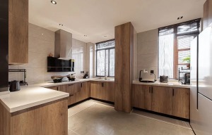 129平米复式中式风格装修案例厨房